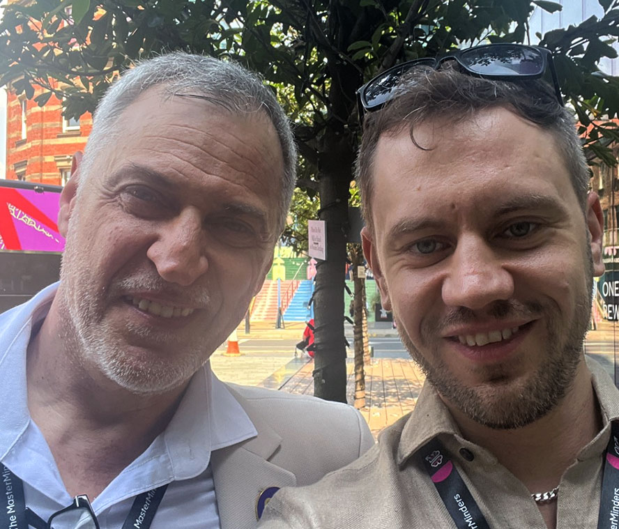 Dan M. Jones with Elias Leivadaras